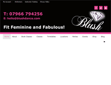 Tablet Screenshot of blushdance.com